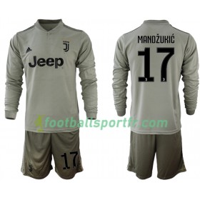 Tenue Juventus MANDZUKIC 17 Enfant Exterieur 2018-2019 Maillot de Foot ML